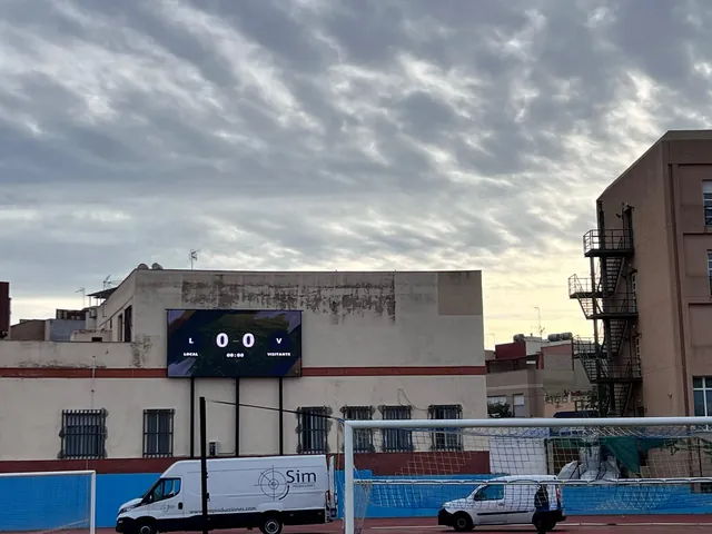 Video scoreboard at the Álvarez Claro Stadium in Melilla (photo 2)